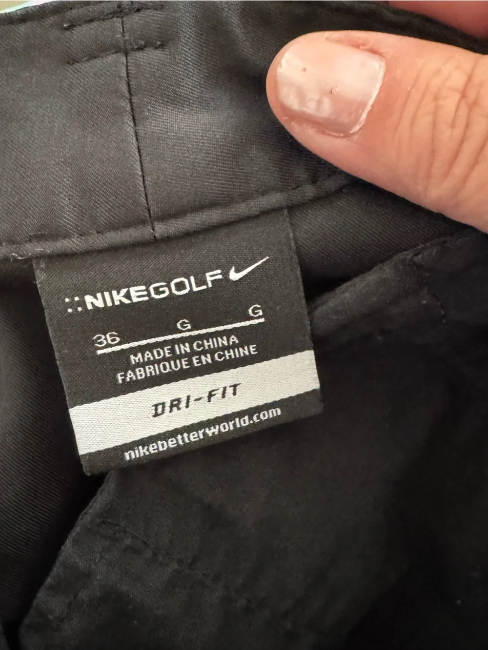 Nike Dri-Fit Men’s Golf Shorts Black Size 36